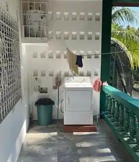 back verandah and washer