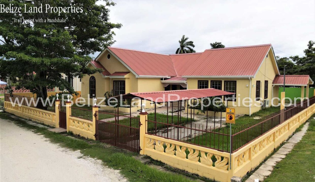 Aerial-Home-for-sale-Palm-Grove-Belize-CIty-
