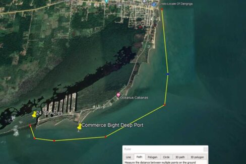 Distance-to-Dangriga-Town-from-Property-by-boat