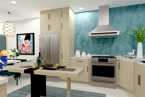 1BR-Kitchen-Turquoise-Seas