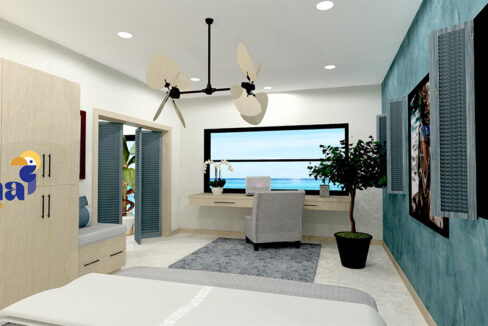 1BR-bedroom-Turquoise-Seas