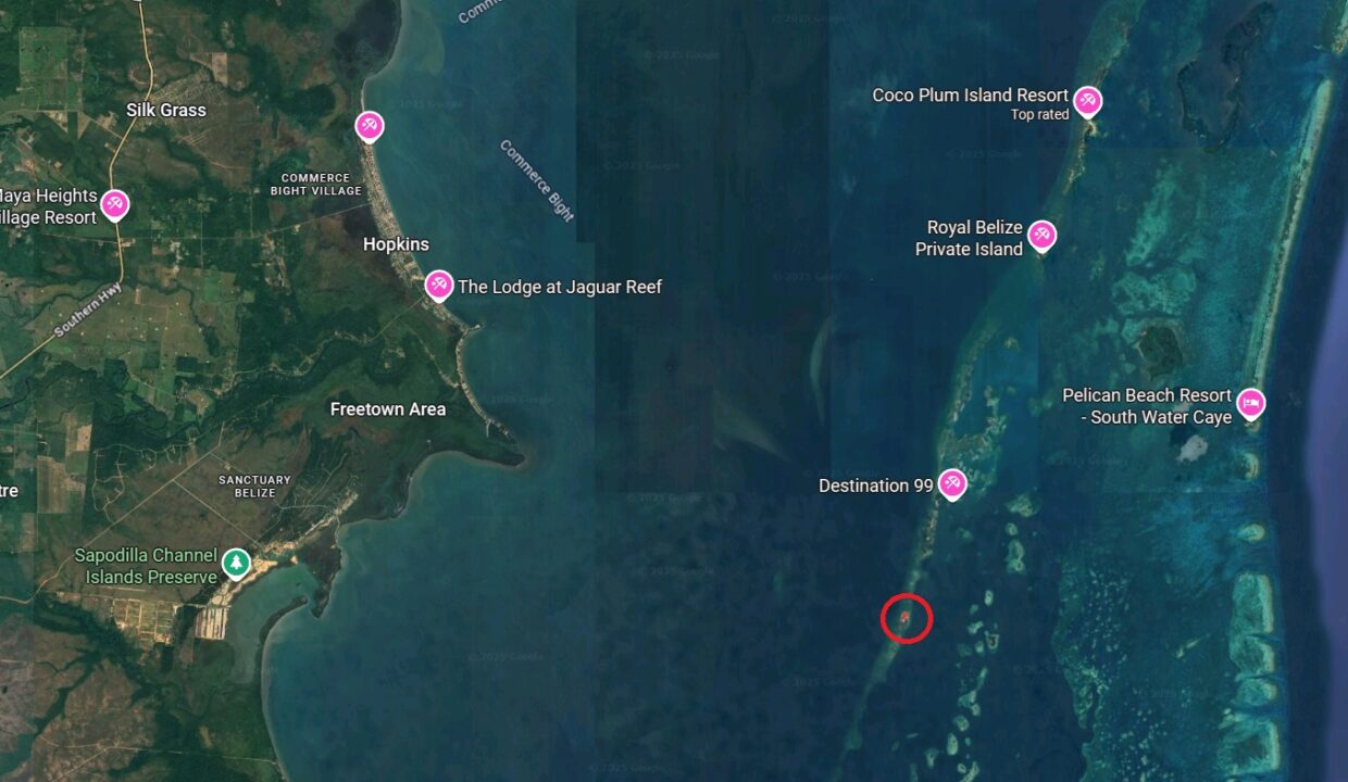 BnB Caye Google map 2