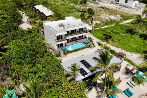 Mangata Villas – A Luxurious Adults-Only Beachfront Retreat with Moon Bar and Main House on Ambergris Caye, Belize