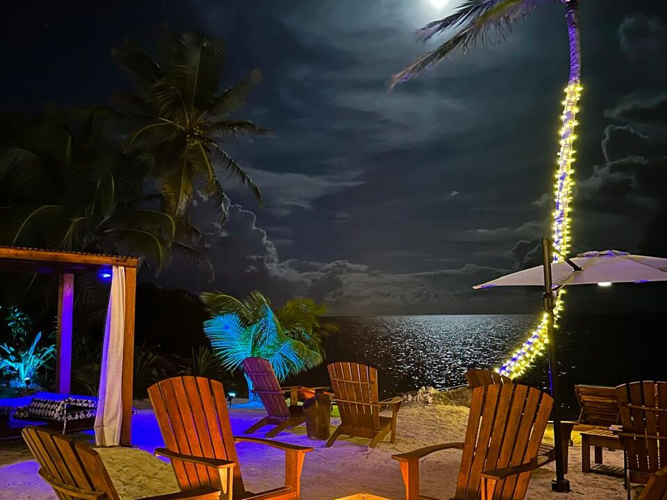 Mangata Villas – A Luxurious Adults-Only Beachfront Retreat with Moon Bar and Main House on Ambergris Caye, Belize