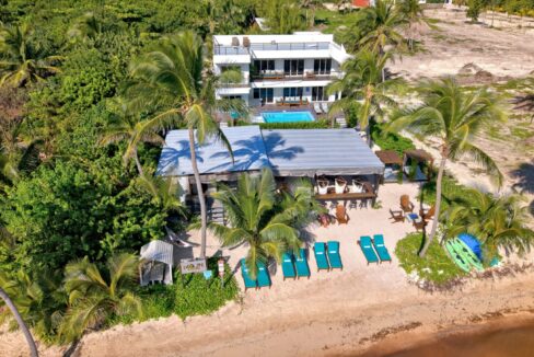 Mangata Villas – A Luxurious Adults-Only Beachfront Retreat with Moon Bar and Main House on Ambergris Caye, Belize
