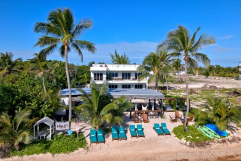 Mangata Villas – A Luxurious Adults-Only Beachfront Retreat with Moon Bar and Main House on Ambergris Caye, Belize