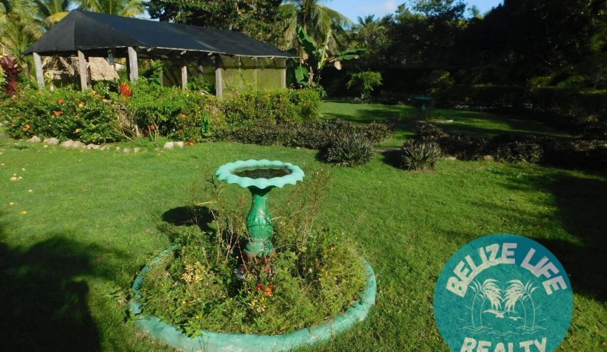 Dream House Oasis Biscayne Belize Backyard 2