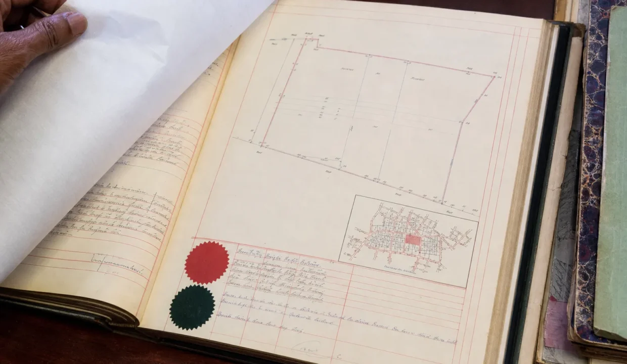 Belize Land Registry property title document showing parcel number and registration information