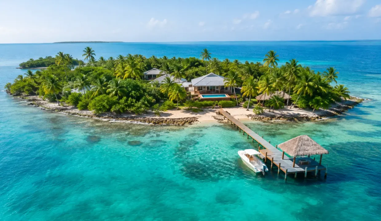 Private Islands With Homes for Sale in Belize