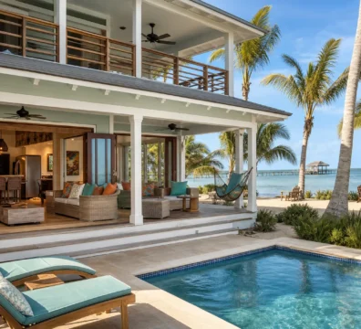 Beachfront furnished home in Hopkins or Placencia ready for immediate tourist rental